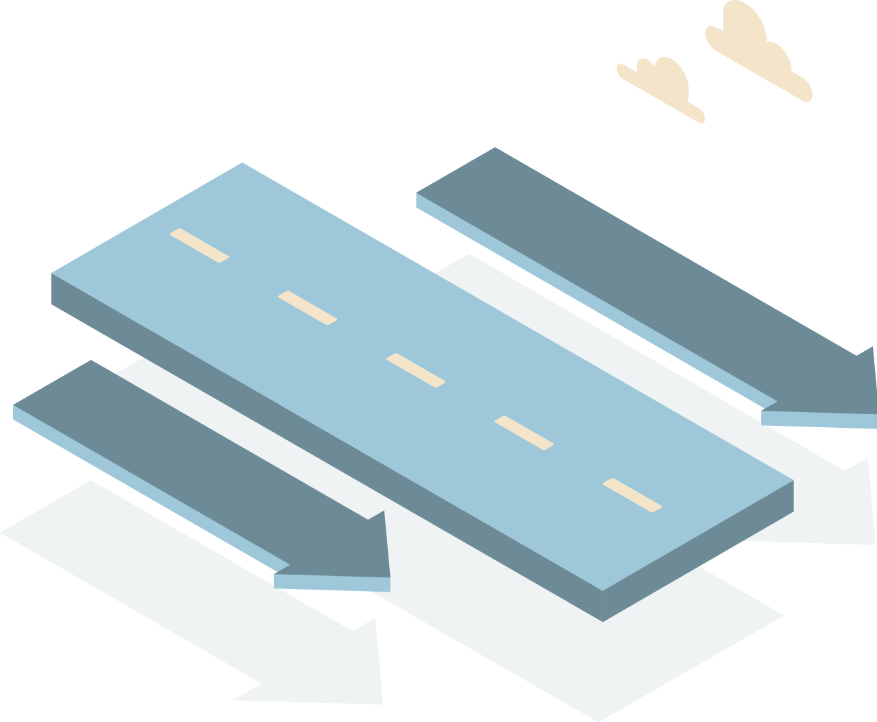 Illustration of a road leading forward, Spero's pathway from raw talent to a remote career